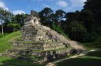 Ruínas mayas do Grupo das Cruzes, em Palenque, Chiapas, no sul do México
